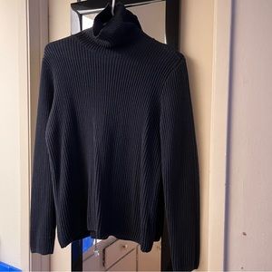H&M Basic Navy Blue Turtle Neck Sweater